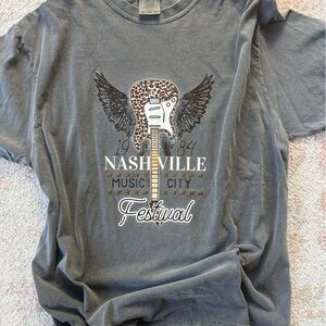 Comfort Colors Gray "Nashville Festival" Graphic Tee